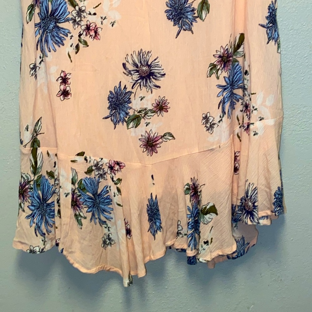 Altar'd State  Pink Floral Deep V Open Back Cottagecore Dress 3071 - Picture 3 of 9